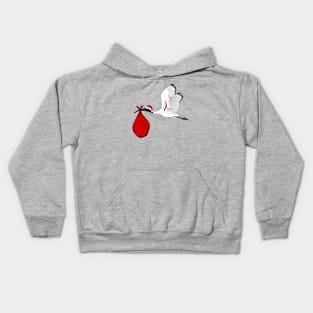 Christmas Delivery Bin Chicken Kids Hoodie